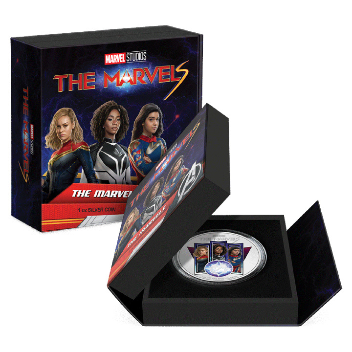 Niue: Marvel - Las Maravillas de color 1 oz Plata 2023 Proof