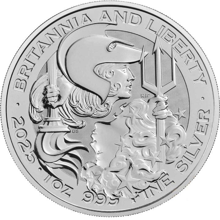 Britannia and Liberty 1 oz Silver 2025