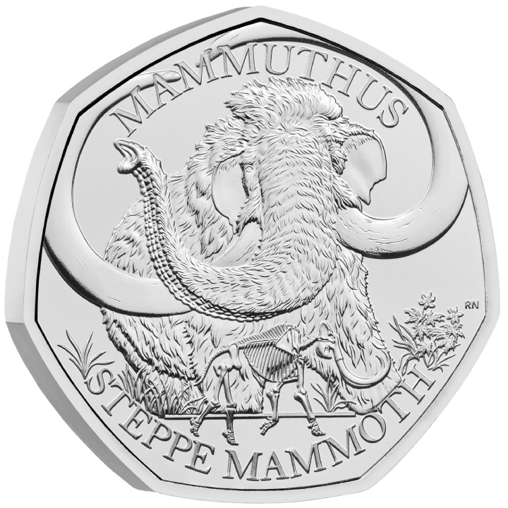 Cuentos de la Tierra - Mamut estepario 50p Cuproníquel 2024