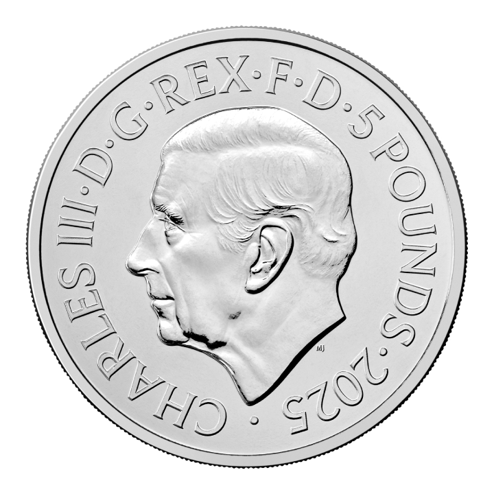 A szabadság 150. évfordulója 5 font réz-nikkel 2025
