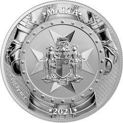 Malta: Cavalieri del passato 1 oncia d'argento 2021 (senza certificato)