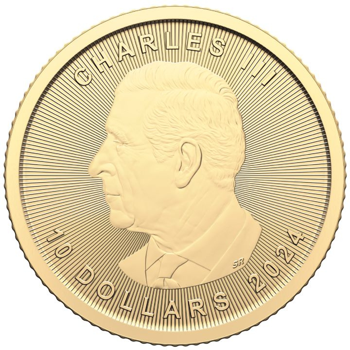 Canadian Maple Leaf 1/4 oz Gold 2024