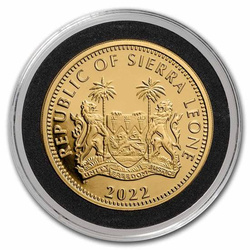Sierra Leone: Velká pětka – Lev 1 unce zlata 2022