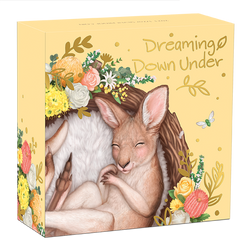 Dreaming Down Under: Canguro Durmiente de color 1/2 oz Plata 2021 Proof