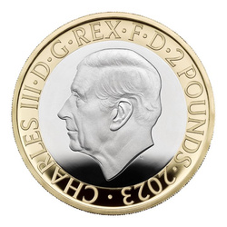 Set di 5 monete Regno Unito Rame-nichel 2023 Moneta commemorativa Proof