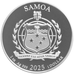 Samoa: Golden Eagle 1 oz Silver 2025 Prooflike Coin