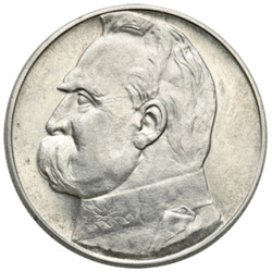 Polonia: 10 Złoty “Józef Piłsudski” Anni vari (titolo Ag.750)