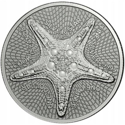 Islas Cook: Starfish 1 onza Plata 2021