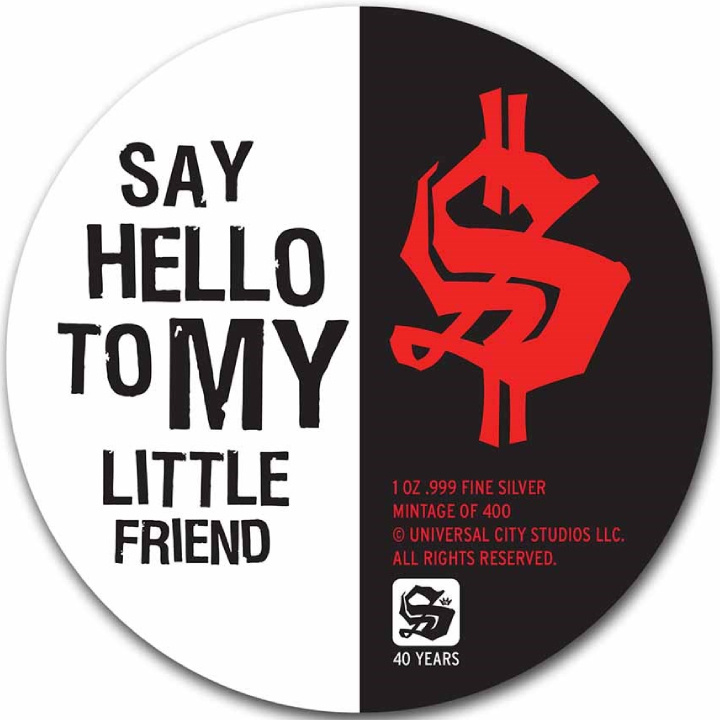 Czad: Człowiek z blizną - 40. rocznica filmu kolorowany 1 uncja Srebra 2023 Proof