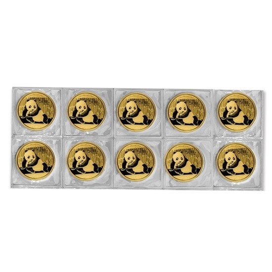 Panda cinese 1 oncia d'oro 2015