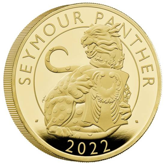 A királyi Tudor-állatok: Seymour Panther 5 uncia arany 2022 Proof