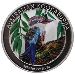 Kookaburra 1 uncia ezüst 2014 Színes
