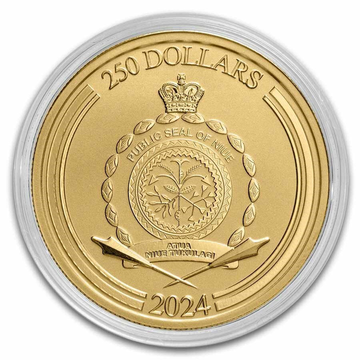 Niue: Disney - Mickey & Minnie Holidays 1 oz Gold 2024