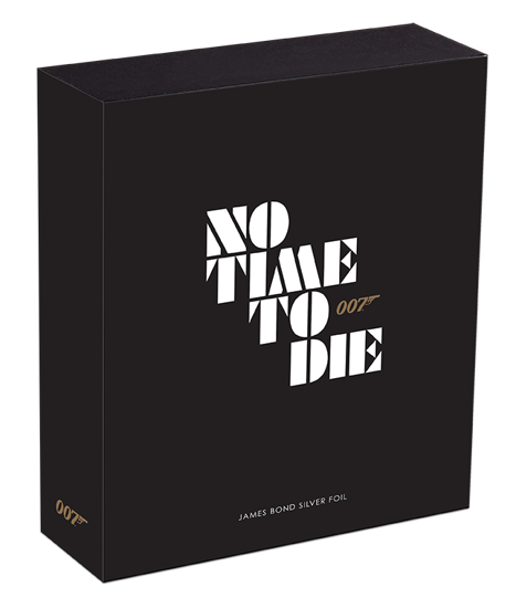 Filmplakát: 007 James Bond – No Time to Die 5 gramm ezüst 2020 (ezüstfólia)