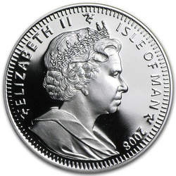 Serie Gatos Isla de Man: Burmilla 1 oz Plata 2008 Proof