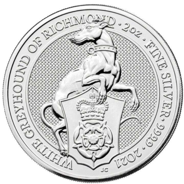 Le bestie della regina: set di 10 monete da 2 once d'argento 2016-2020