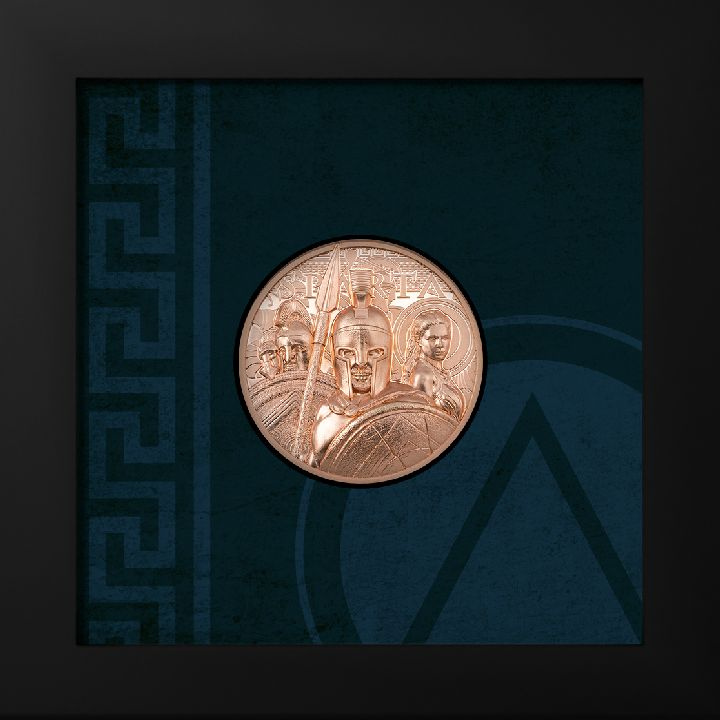 Cook-szigetek: Sparta 50 gramm réz 2023 Prooflike Ultra High Relief