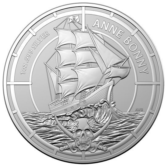 Reinas Piratas: Anne Bonny 1 oz Plata 2021