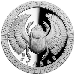 Niue: Creature mitiche - Scarabeo $2 Srebro 2022 Proof