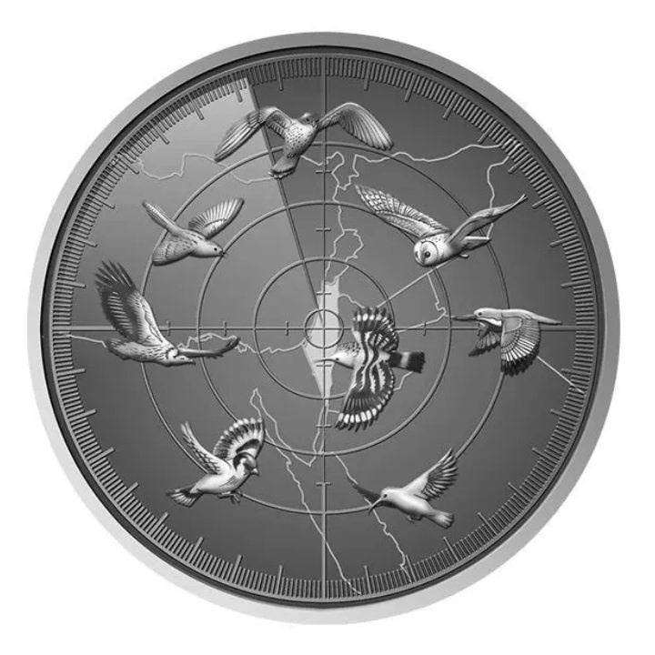 Vulture barevná 1/2 unce stříbra 2018