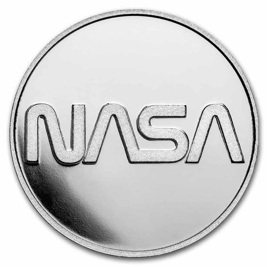NASA Mesa Grande – Retro Worm Logo 1 unce stříbra 2022