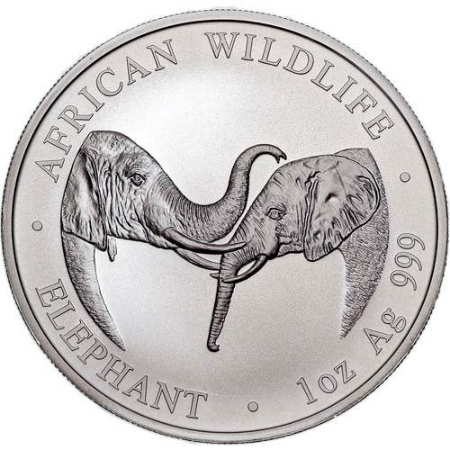 2002 Zambia 1 oz Silber Elefant