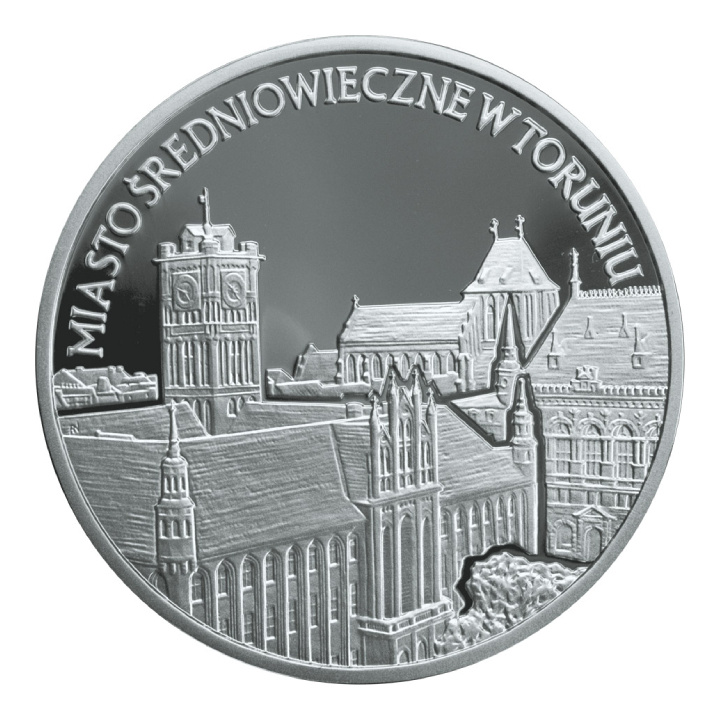 Zabytki kultury materialnej w Polsce - miasto średniowieczne w Toruniu 20 zł Srebro 2007