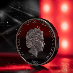 Cook Islands: Iron Maiden – Senjutsu coloured 2 oz Silver 2022 Proof Ultra High Relief