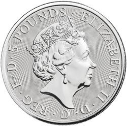 Bestias de la Reina Richmond Carta Blanca 2 oz Plata 2021