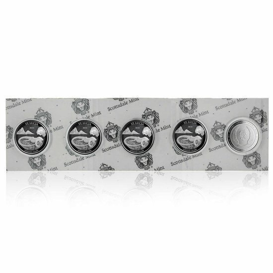 St. Lucia: Whiptail Lizard 1 oz Silver 2020