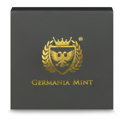 Silbermünze Germania Mint: Megafauna - Riesenhirsch Oblivion 1 Unze Silber 2026 Black Light Colours Antiqued Coin