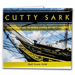 The Cutty Sark 1/2 grama Złota 2021 Proof
