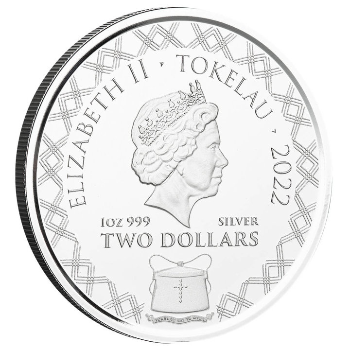Tokelau: Komodo Dragon A.I. Apocalypse 1 oz Silber 2022