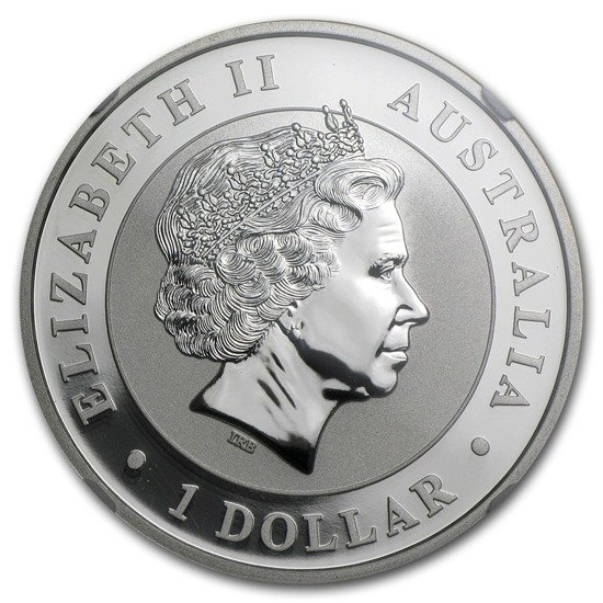 Kookaburra 1 oz Silber 2014 Colorized