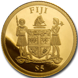 Fiji: Chinese Dragon & Phoenix set of 2 coins - 1 gram Gold & 1 oz Silber 2020 Proof