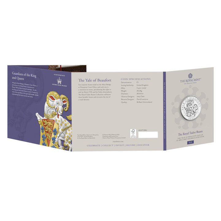 The Royal Tudor Beasts: The Yale of Beaufort Cupro-Nickel 2023