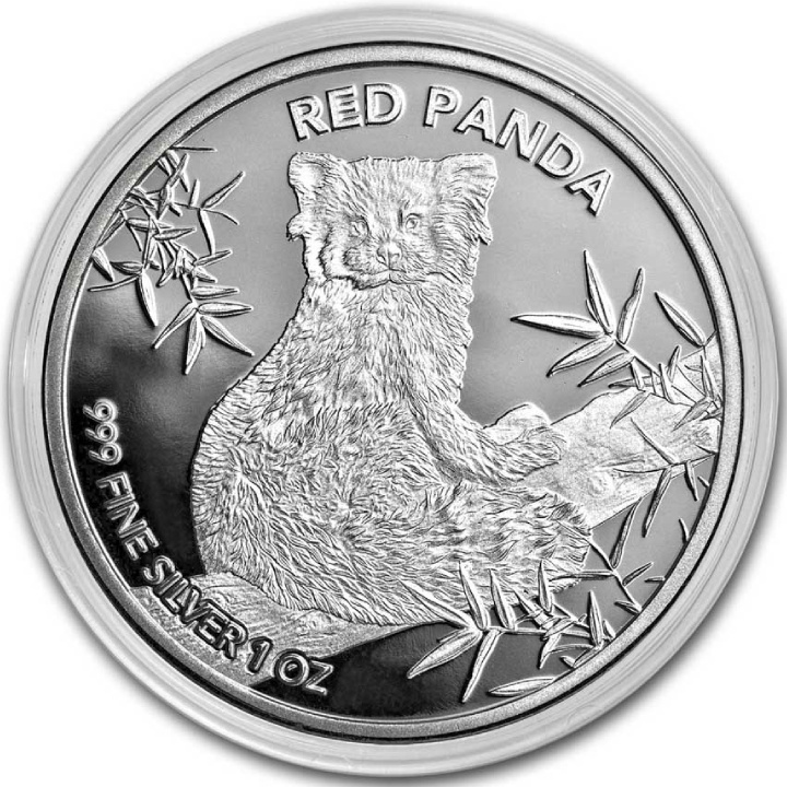 Czad: Red Panda 1 oz Silver 2024 Coin