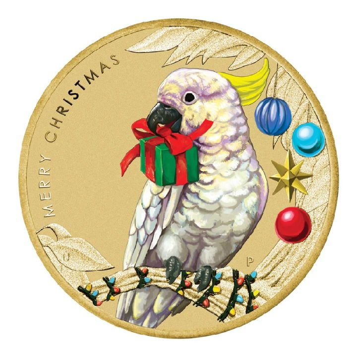 Merry Christmas coloured Aluminium Bronze 2021