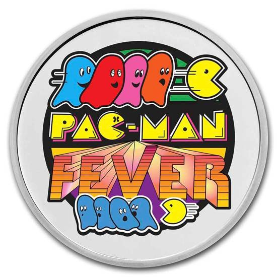 PAC-MAN Fiebre coloreado 1 oz Plata