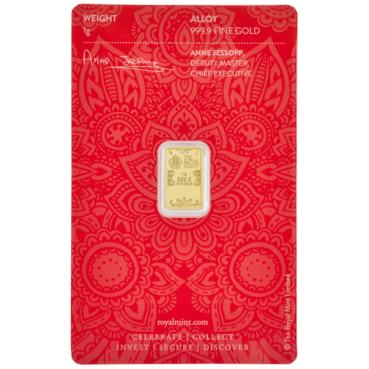 The Royal Mint Gold Bar 1 g Gold OM