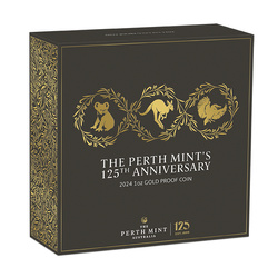 Perth Mint 125e anniversaire 1 once d'or 2024 Proof