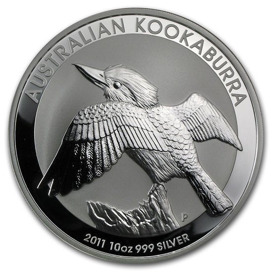 Kookaburra 10 onces d'argent 2011