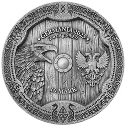 Valkyries : Arnhild colorée 2 onces d'argent 2025 Ultra haut relief