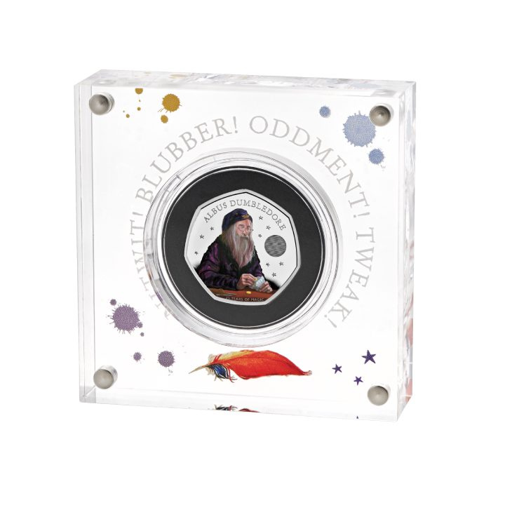 Harry Potter: Albus Dumbledore színezett 50 penny ezüst 2023 proof