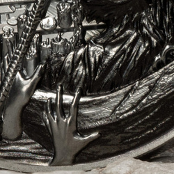 Palau: Il traghettatore dei morti - Caronte colorato 3 once d'argento 2023 Black Proof Ultra High Relief