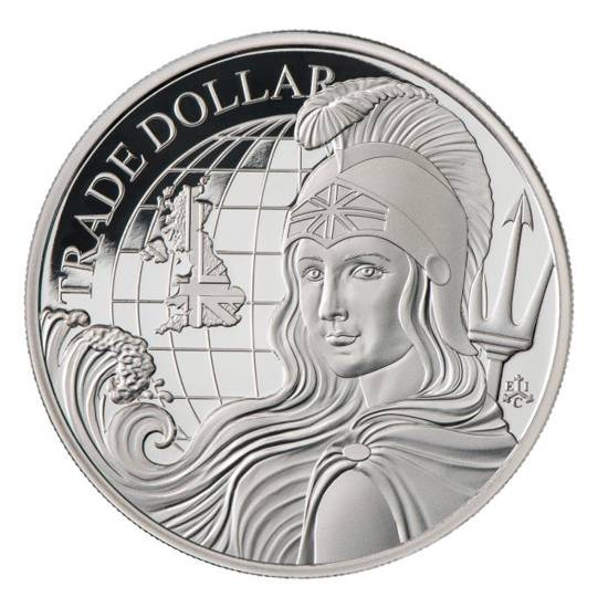 St Helena Modern British Trade Dollar 1 uncja Srebra 2022 Proof