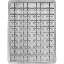 100 x 1 g Valcambi CombiBar ezüsttömb