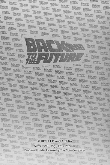 Back to the Future: Marty McFly and Doc Brown 35 gramů stříbra 2021 (stříbrná fólie)