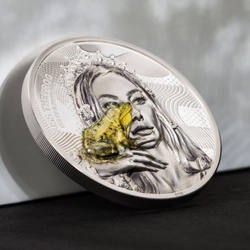Cook Islands: Eye of a Fairytale - Kiss the Frog kolorowany 2 uncje Srebra 2023 Proof Ultra High Relief