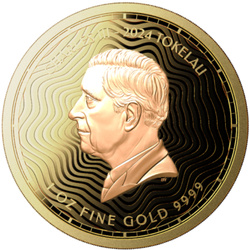 Tokelau: Chronos 1 oz Gold 2024 Prooflike